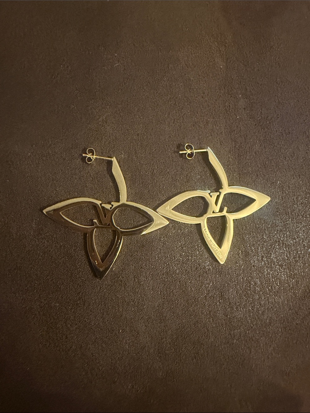 Gold Floral Openwork Drop Earrings - Elegant Women Jewelry